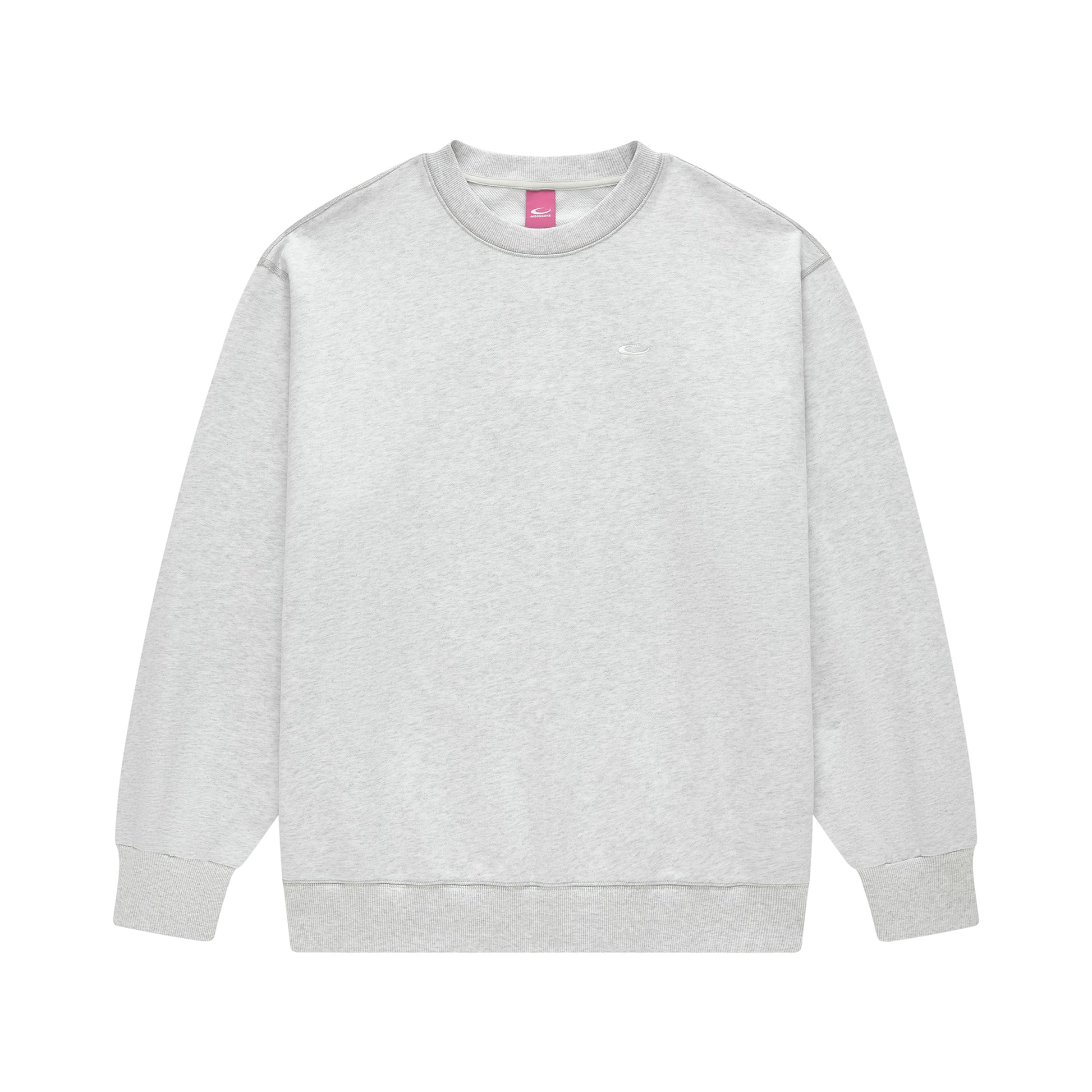 MOONGONE 400 GSM Crew Neck Pullover Light Spend Gray