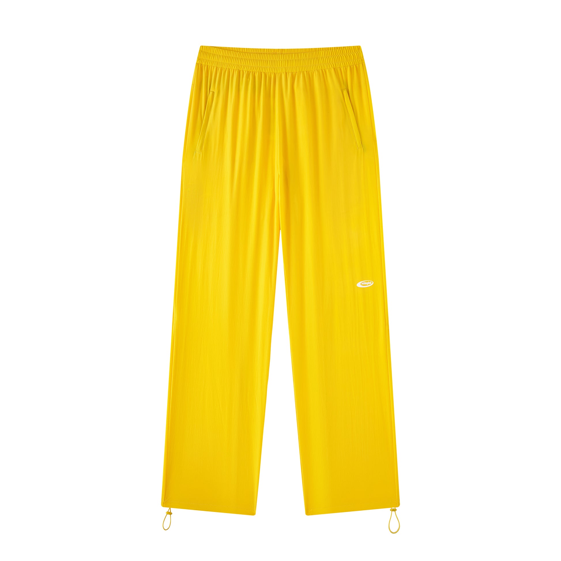 MOONGONE Yellow Nylon Sporys Pants