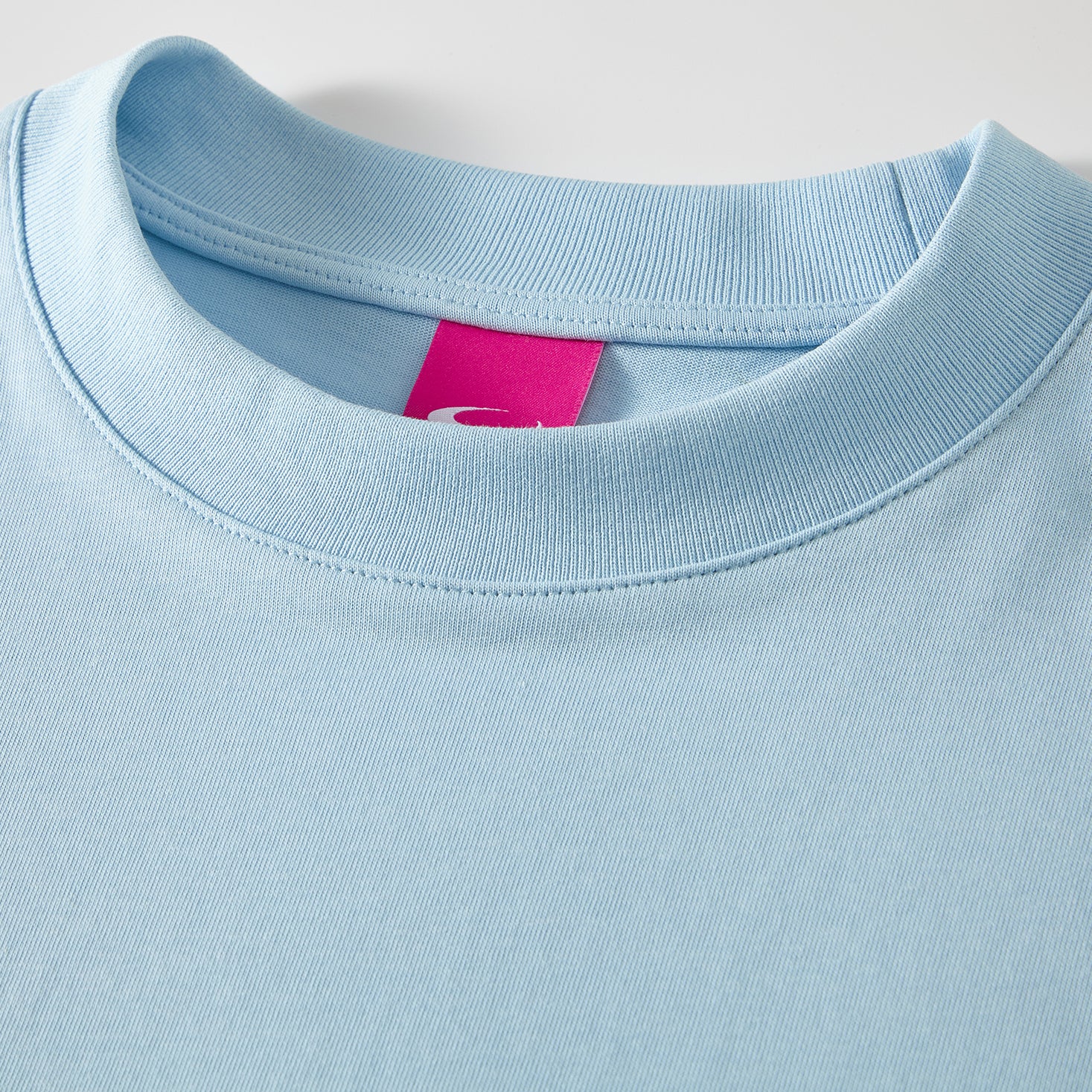 MOONGONE 300 GSM Blue Crew Neck Tee