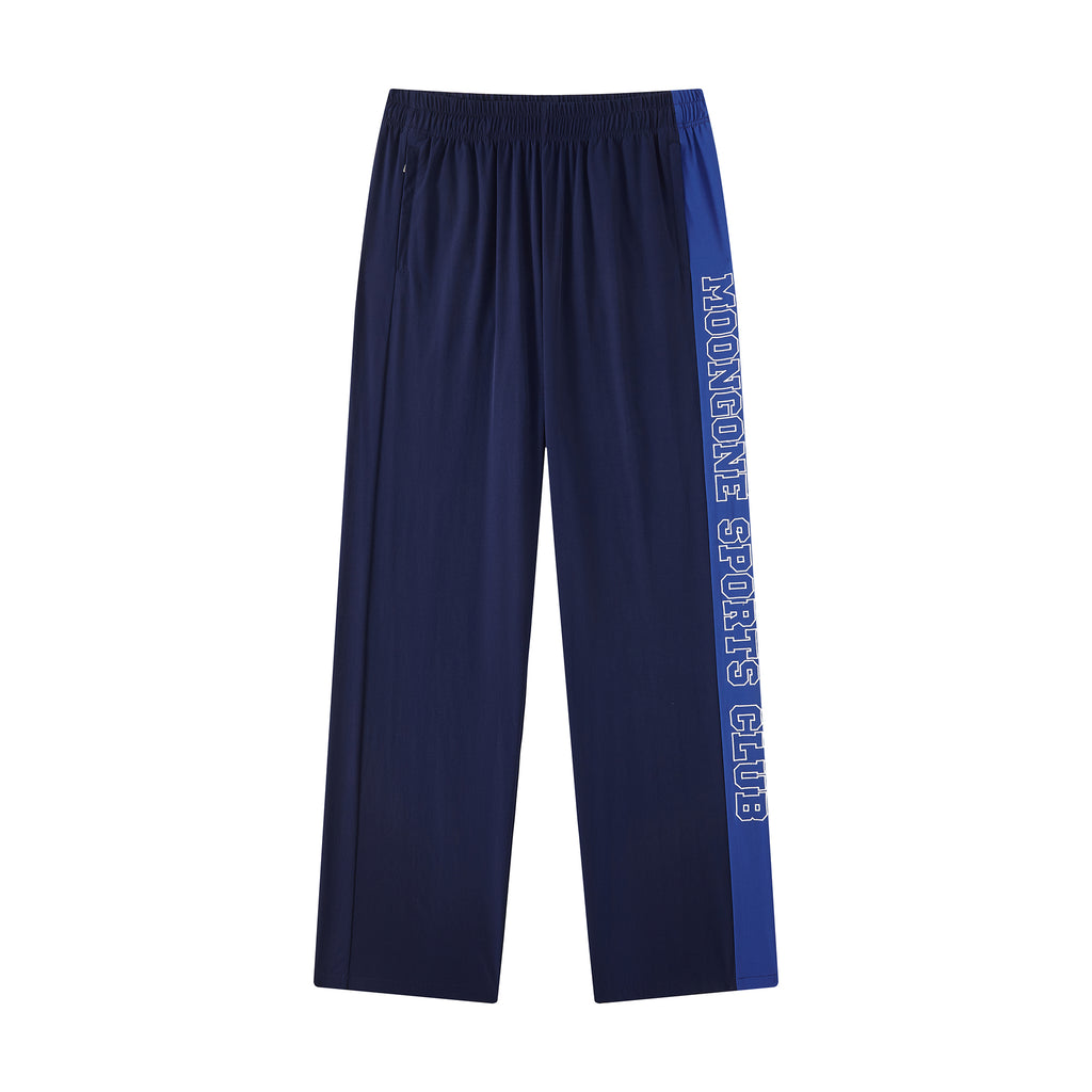 MOONGONE Navy Side Graphic Sporys Pants