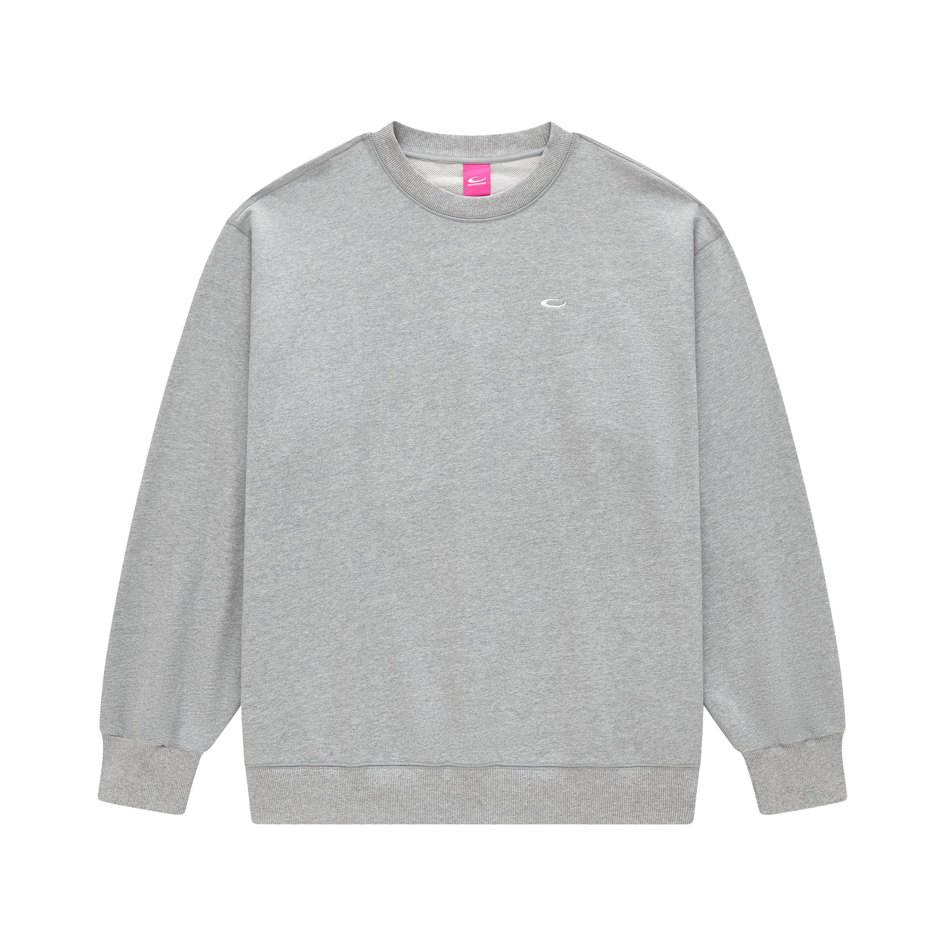MOONGONE 400 GSM Crew Neck Pullover Spend Gray