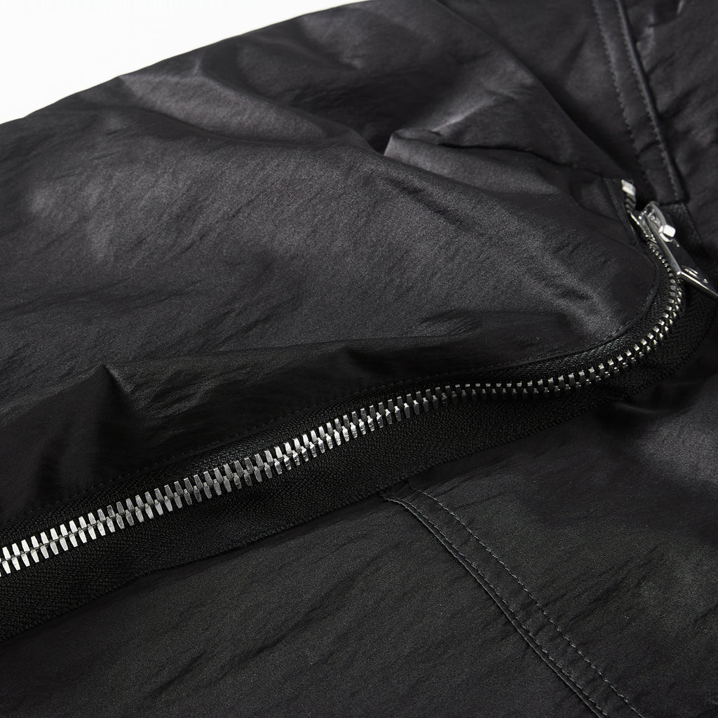 MOONGONE Black Nylon Pocket Cargo Pants for Men