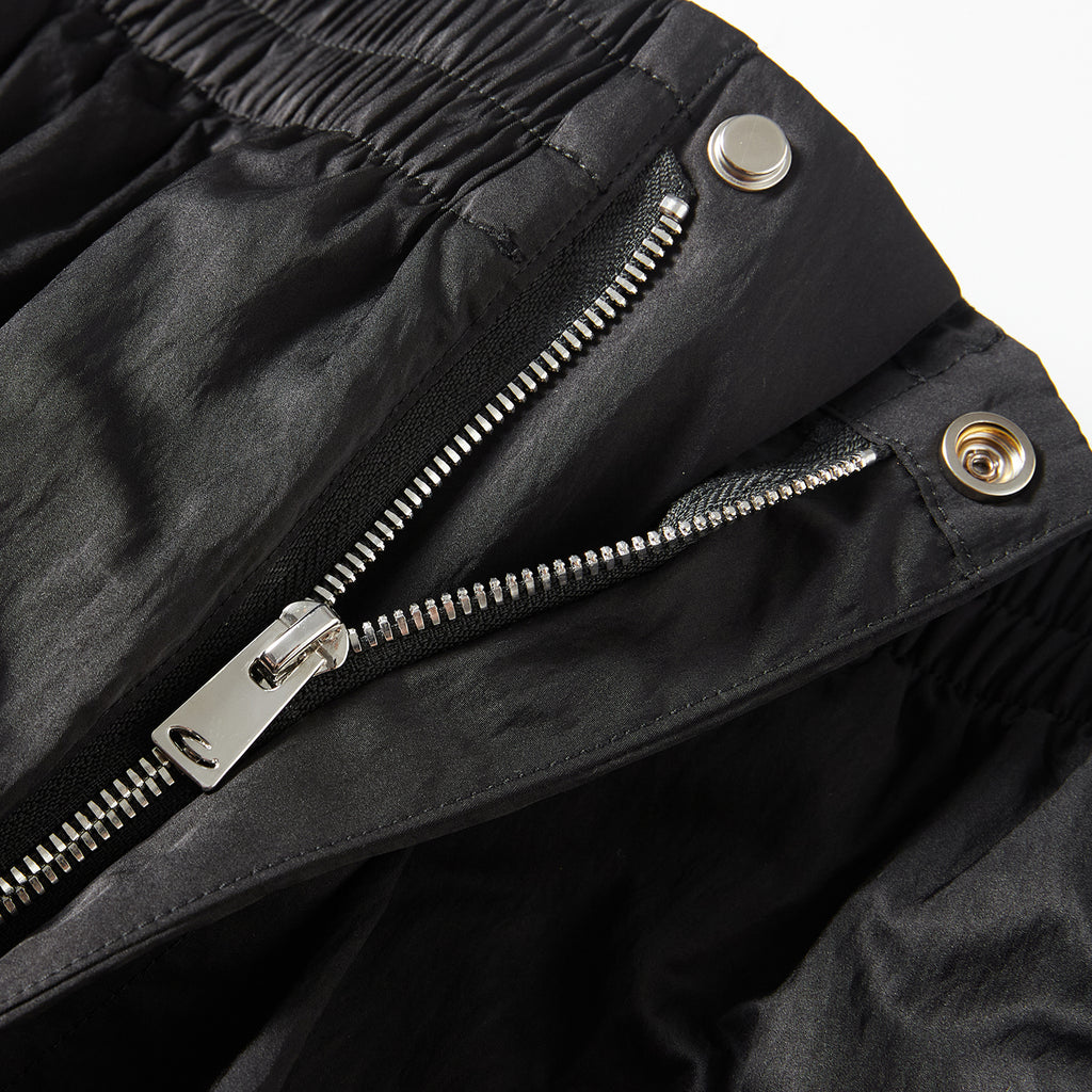 MOONGONE Black Nylon Pocket Cargo Pants for Men