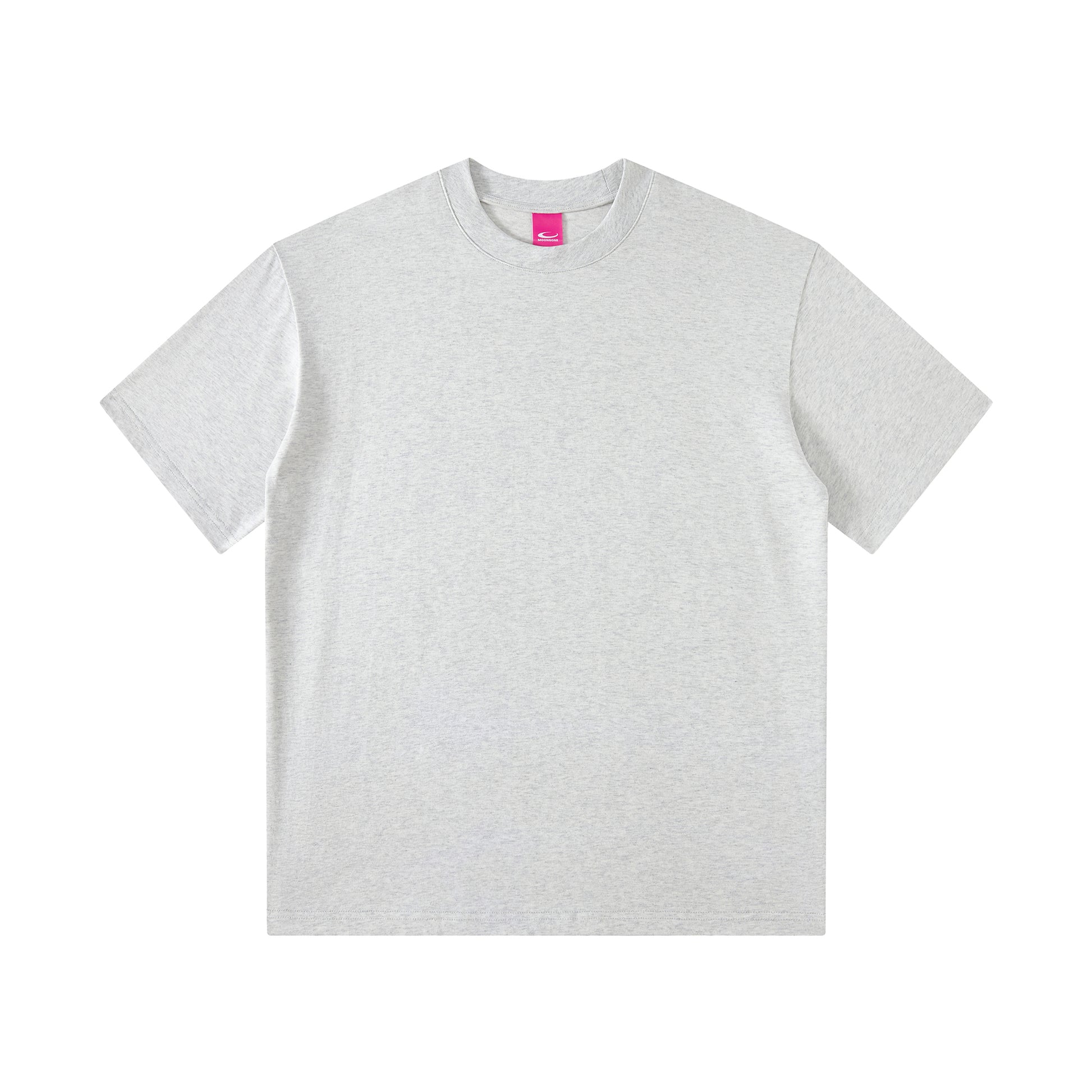 MOONGONE 300 GSM Gray Crew Neck Tee