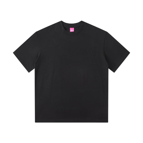 MOONGONE 300 GSM Black Crew Neck Tee