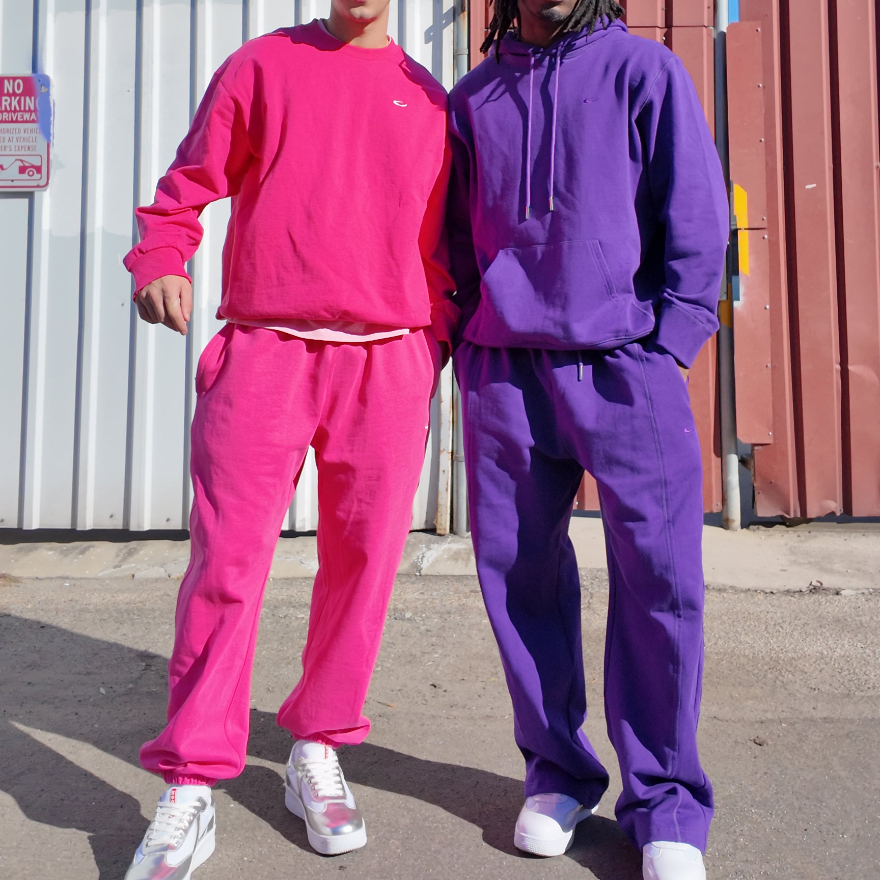 MOONGONE 400 GSM Purple Core Sweatpnts
