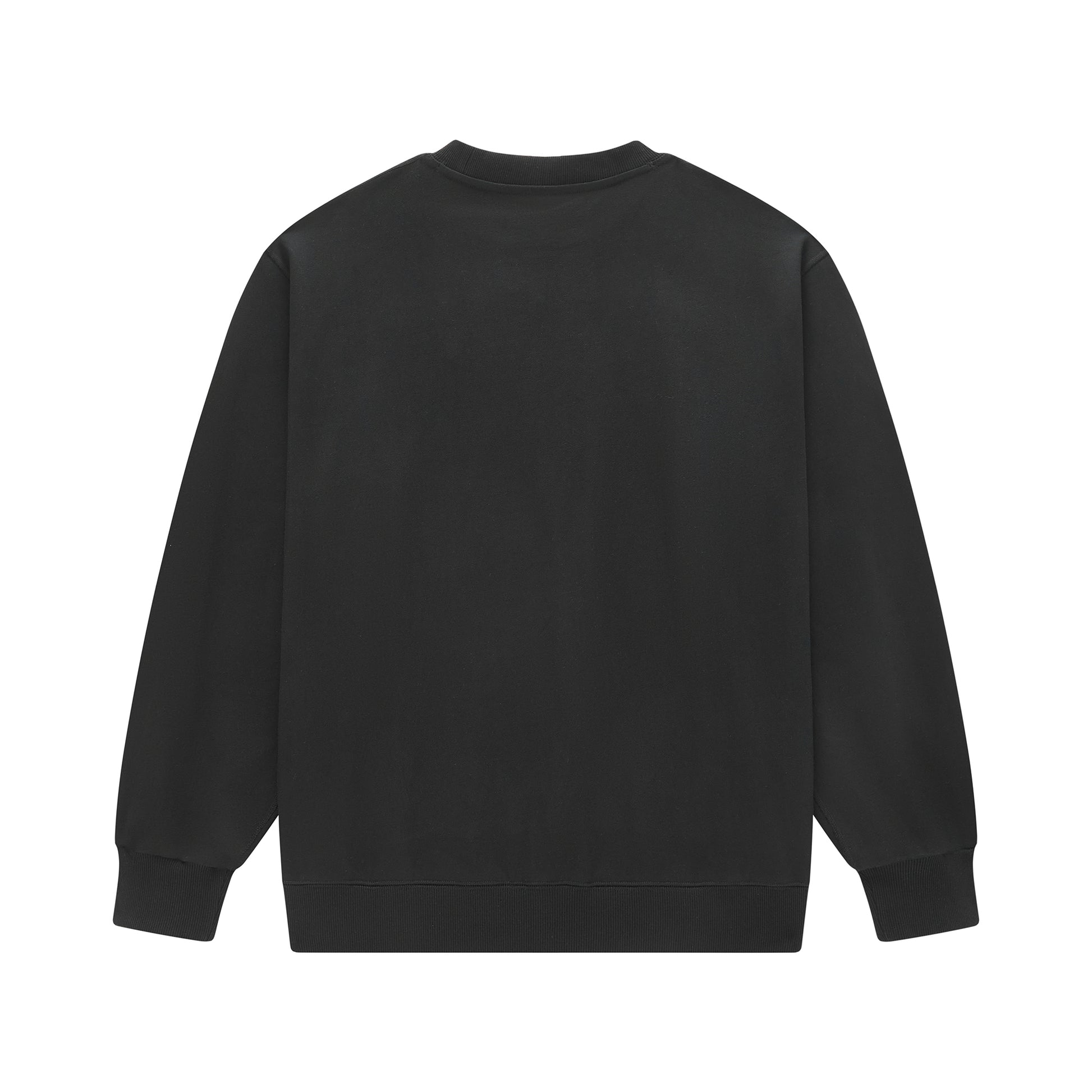 MOONGONE 400 GSM Crew Neck Pullover Black