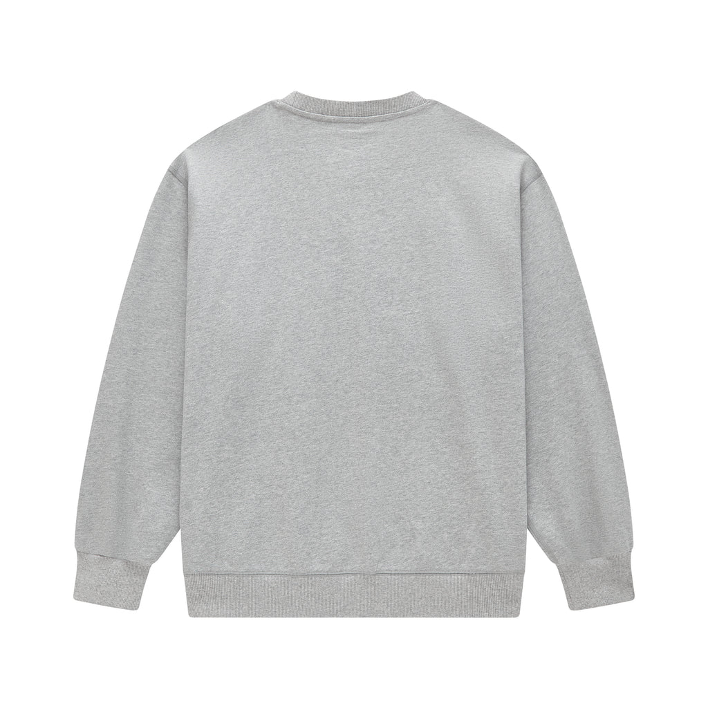 MOONGONE 400 GSM Crew Neck Pullover Spend Gray
