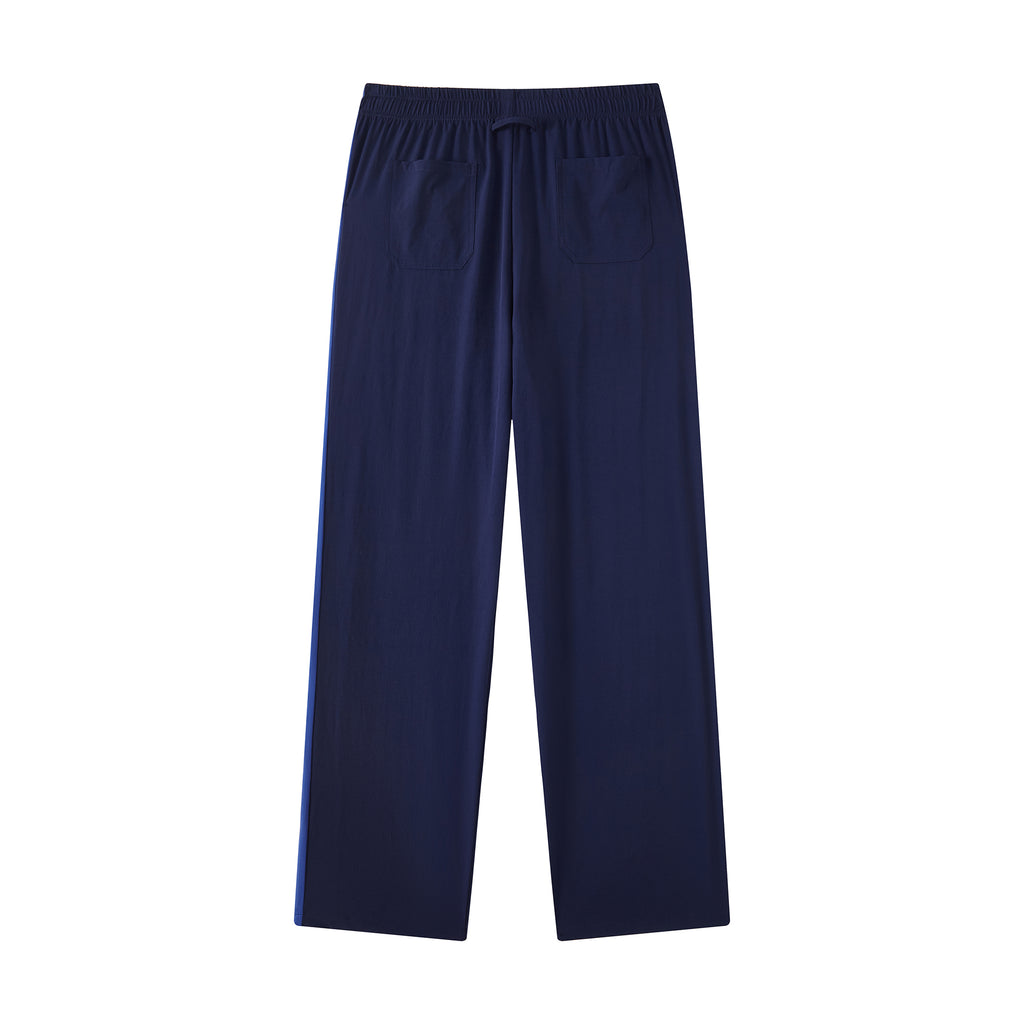 MOONGONE Navy Side Graphic Sporys Pants