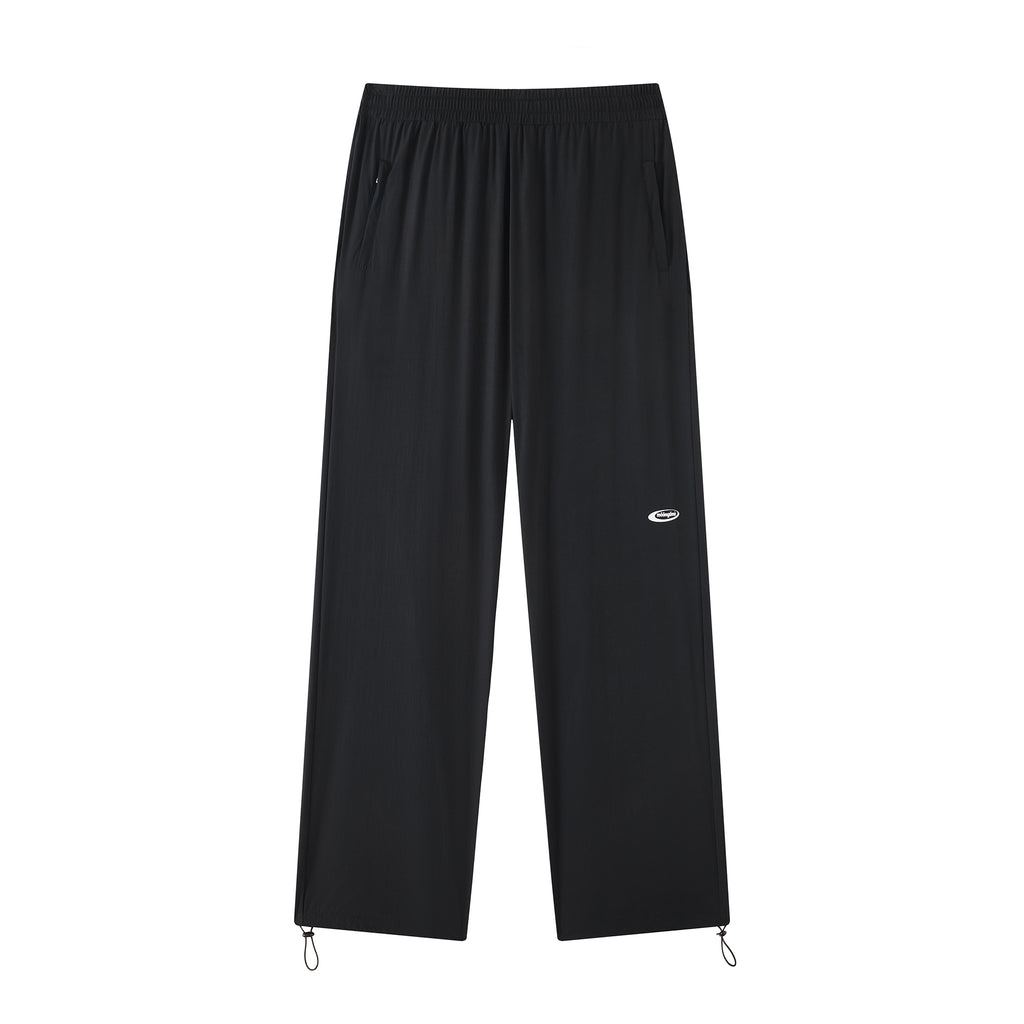 MOONGONE Black Nylon Sporys Pants