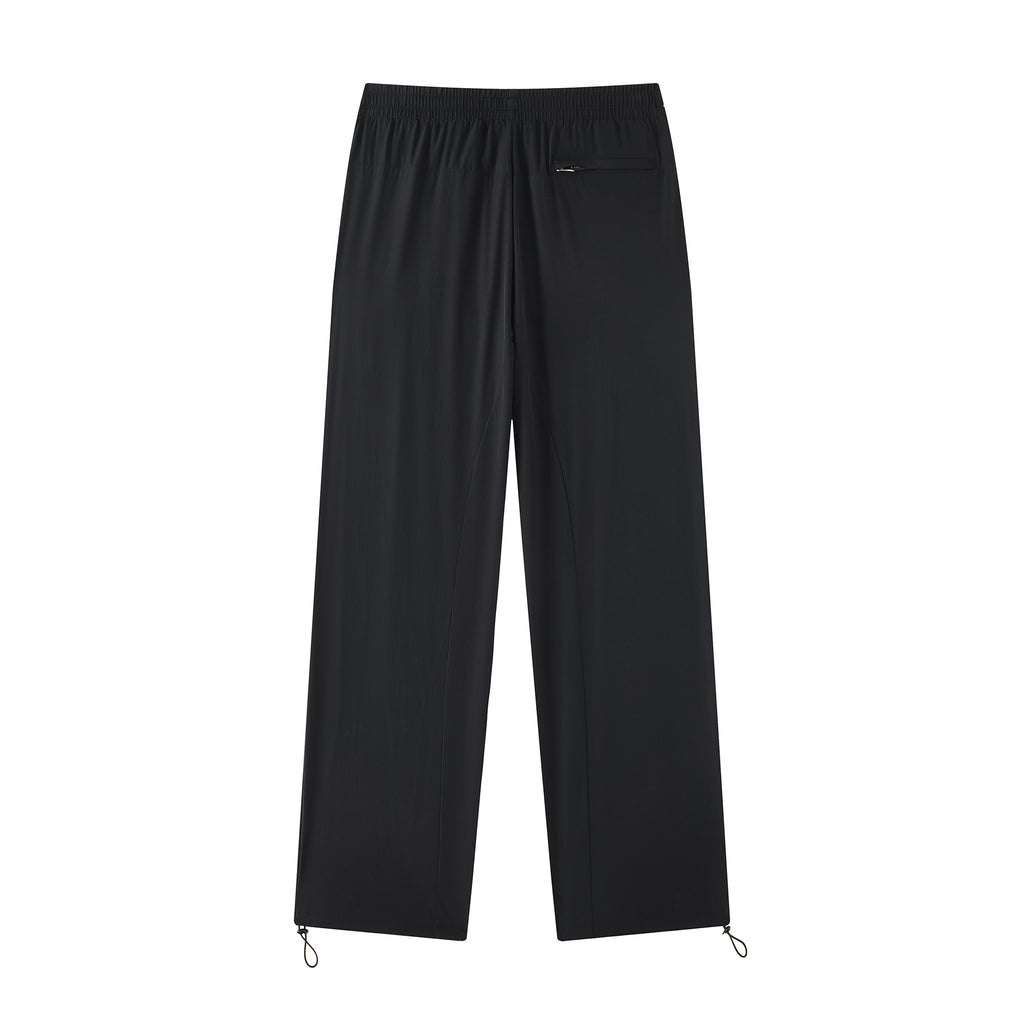 MOONGONE Black Nylon Sporys Pants