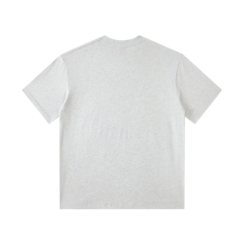 MOONGONE 300 GSM Gray Crew Neck Tee