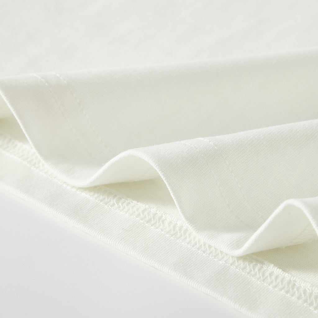 MOONGONE 300 GSM White Crew Neck Tee
