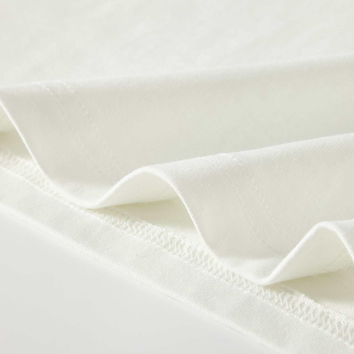 MOONGONE 300 GSM White Crew Neck Tee