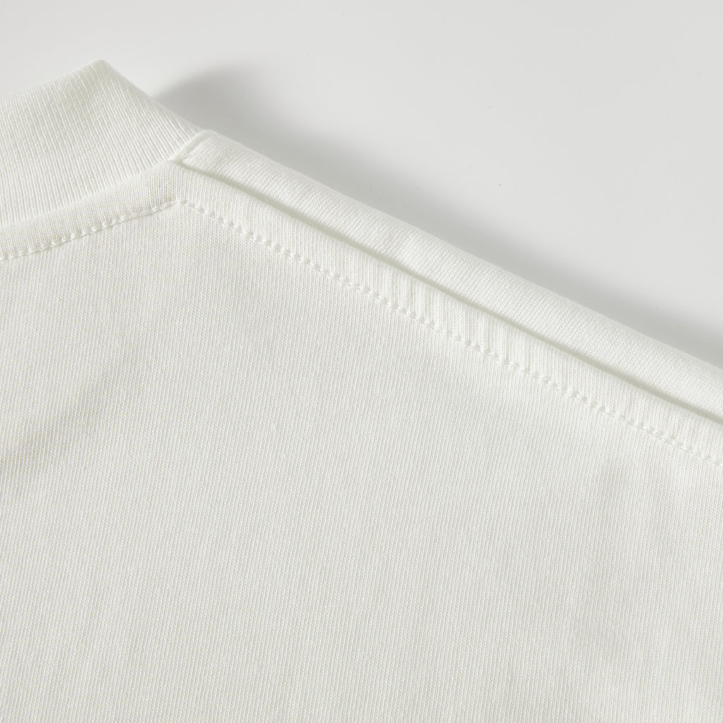 MOONGONE 300 GSM White Crew Neck Tee
