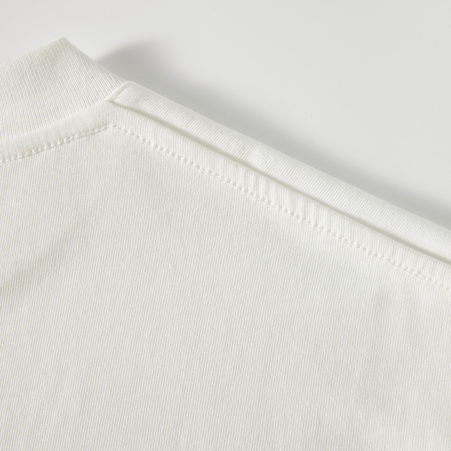 MOONGONE 300 GSM White Crew Neck Tee