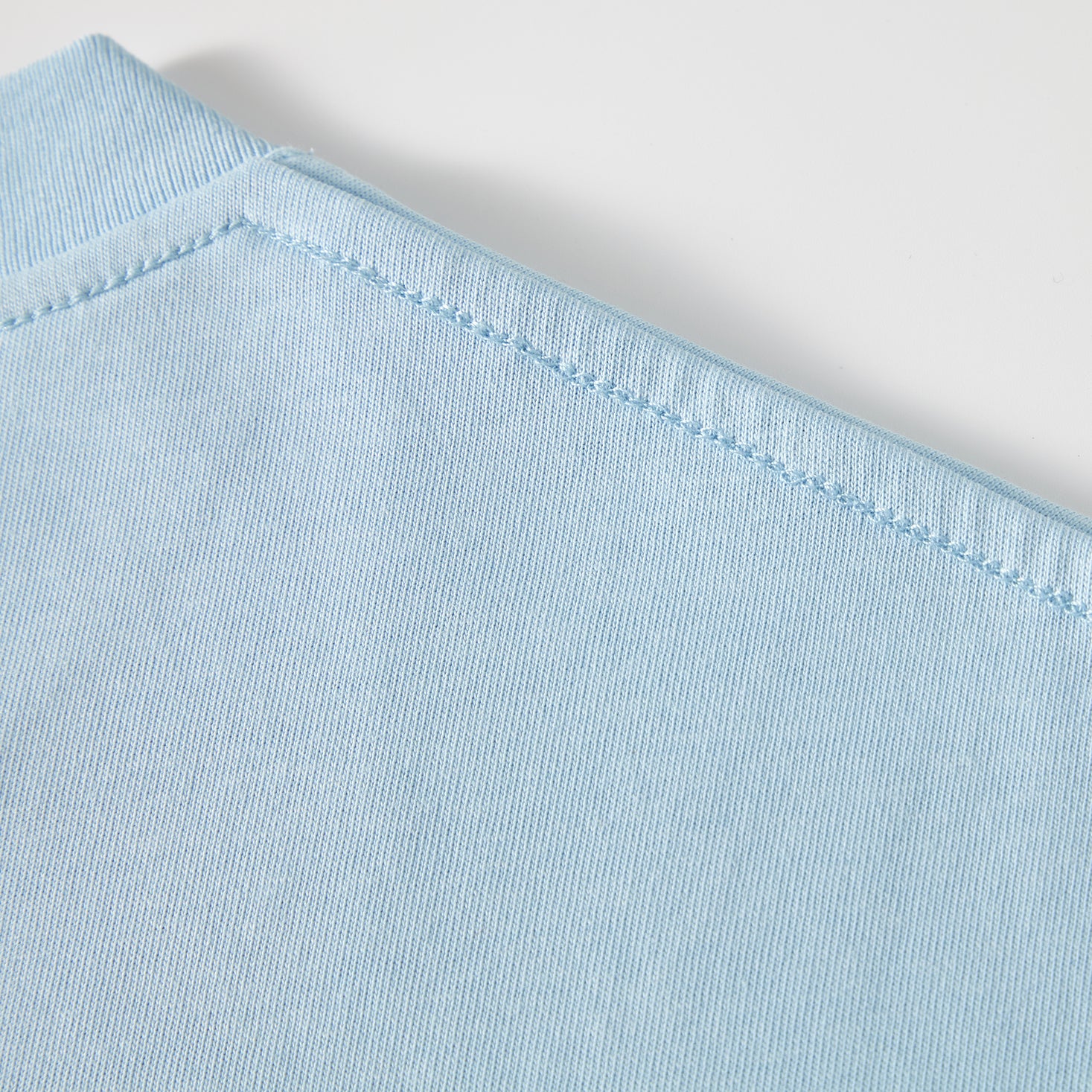 MOONGONE 300 GSM Blue Crew Neck Tee