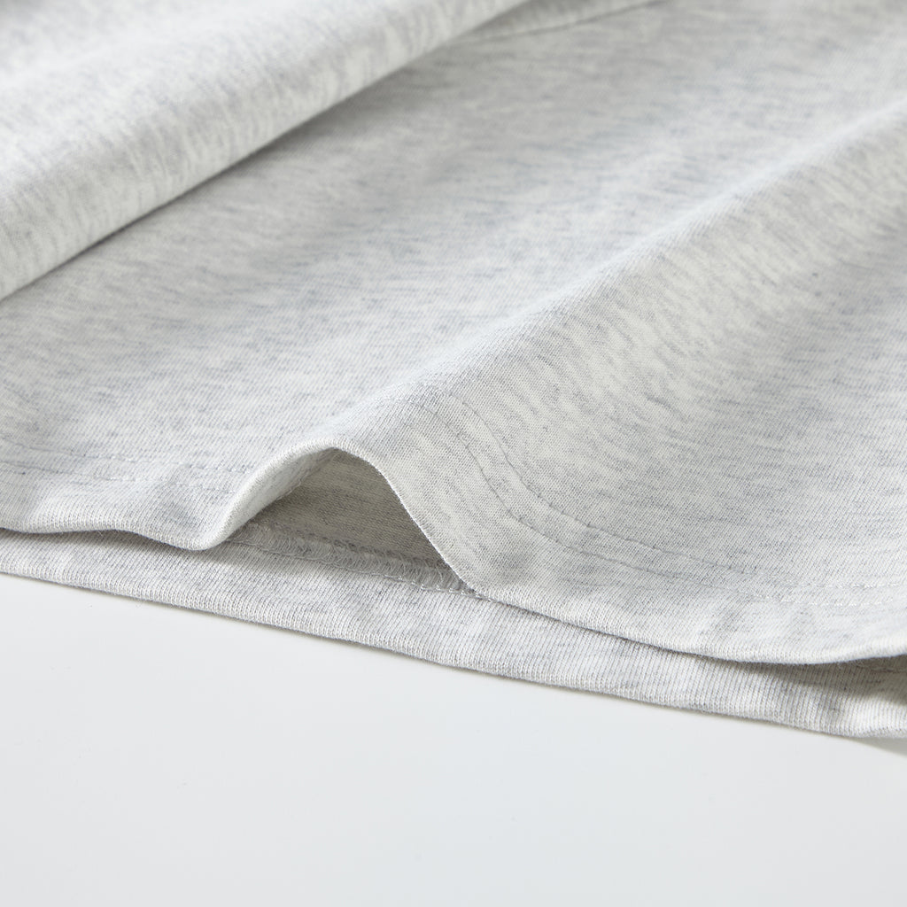 MOONGONE 300 GSM Gray Crew Neck Tee