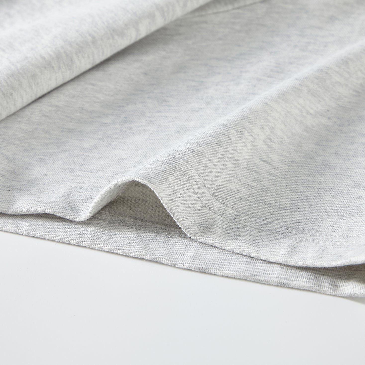 MOONGONE 300 GSM Gray Crew Neck Tee