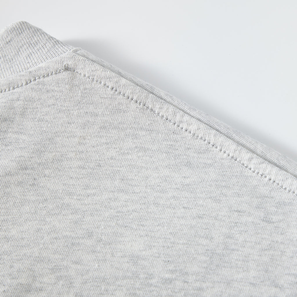 MOONGONE 300 GSM Gray Crew Neck Tee