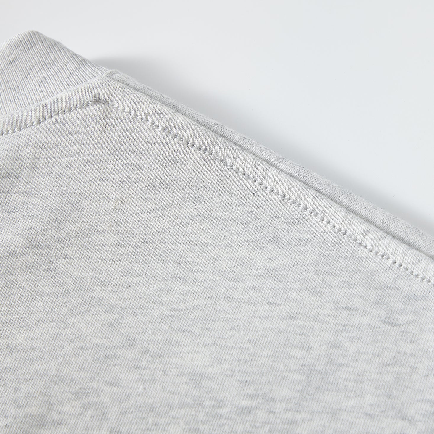 MOONGONE 300 GSM Gray Crew Neck Tee