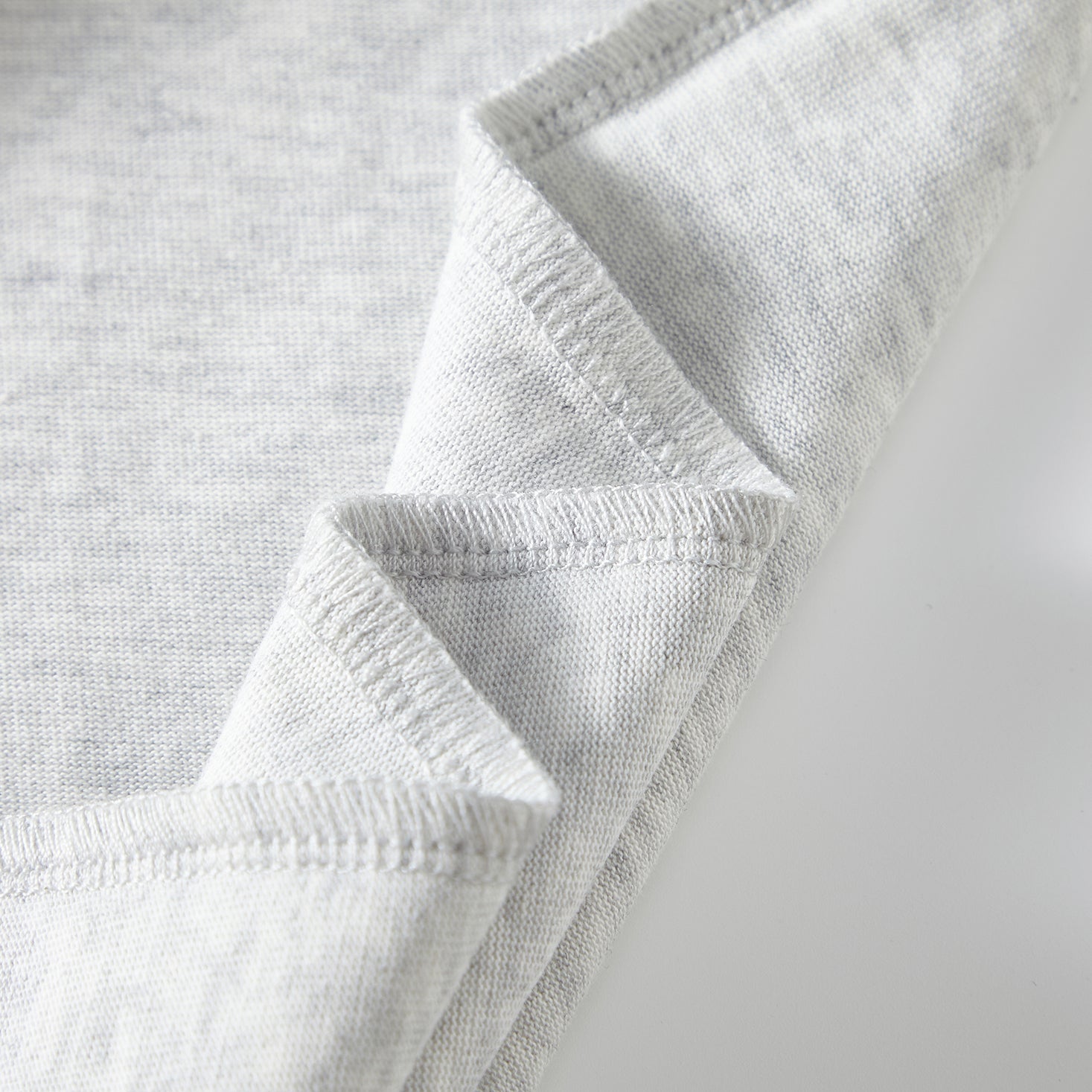 MOONGONE 300 GSM Gray Crew Neck Tee