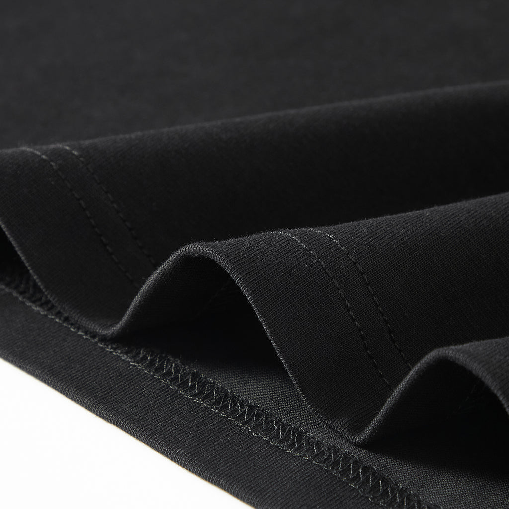 MOONGONE 300 GSM Black Crew Neck Tee